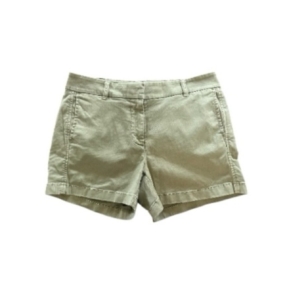 J Crew Re-Imagined Olive Green Chino Shorts size women’s 4